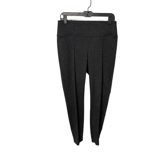 Nine West black gray patterned stretch pull on pants career women's size medium - Picture 1 of 4